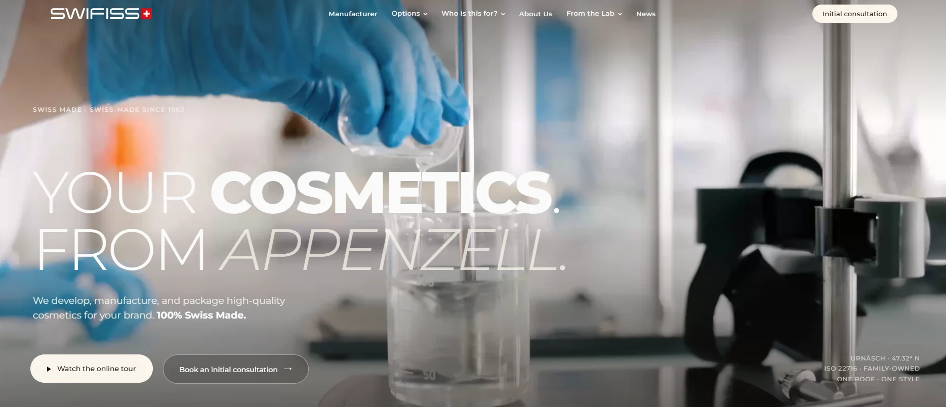 Melhores fabricantes de produtos de cuidados com a pele de marca própria na Suíça